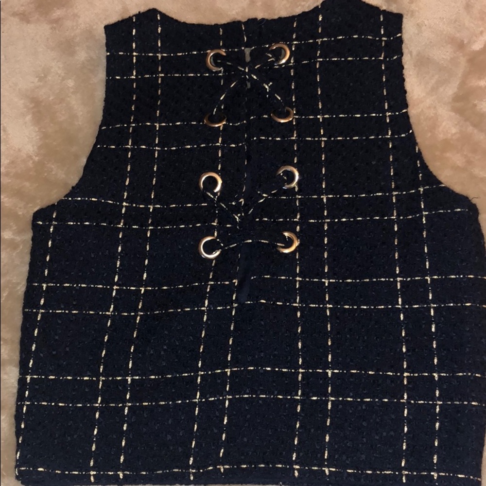 Tweed Shell Top with Metallic Thread - Picture 3 of 3